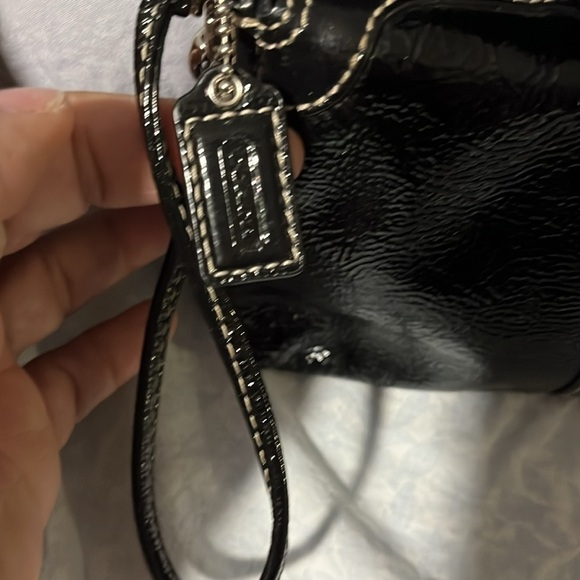 Coach Patent Leather Turn Lock Wristlet - Picture 3 of 8